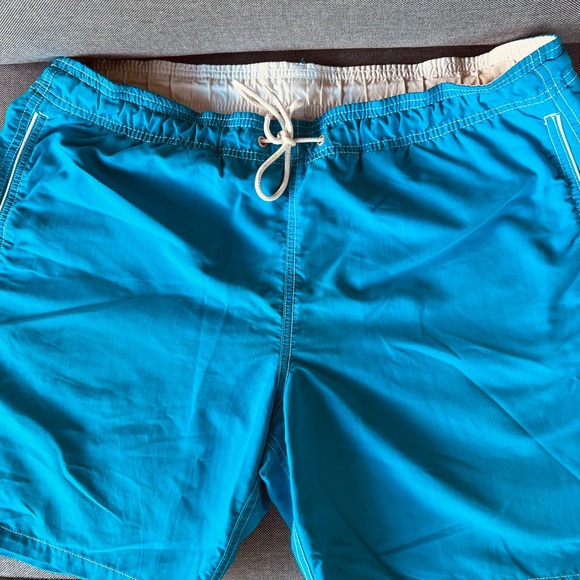 Bugatchi Uomo Vibrant Soft  Blue Swim Trunks - Picture 7 of 9